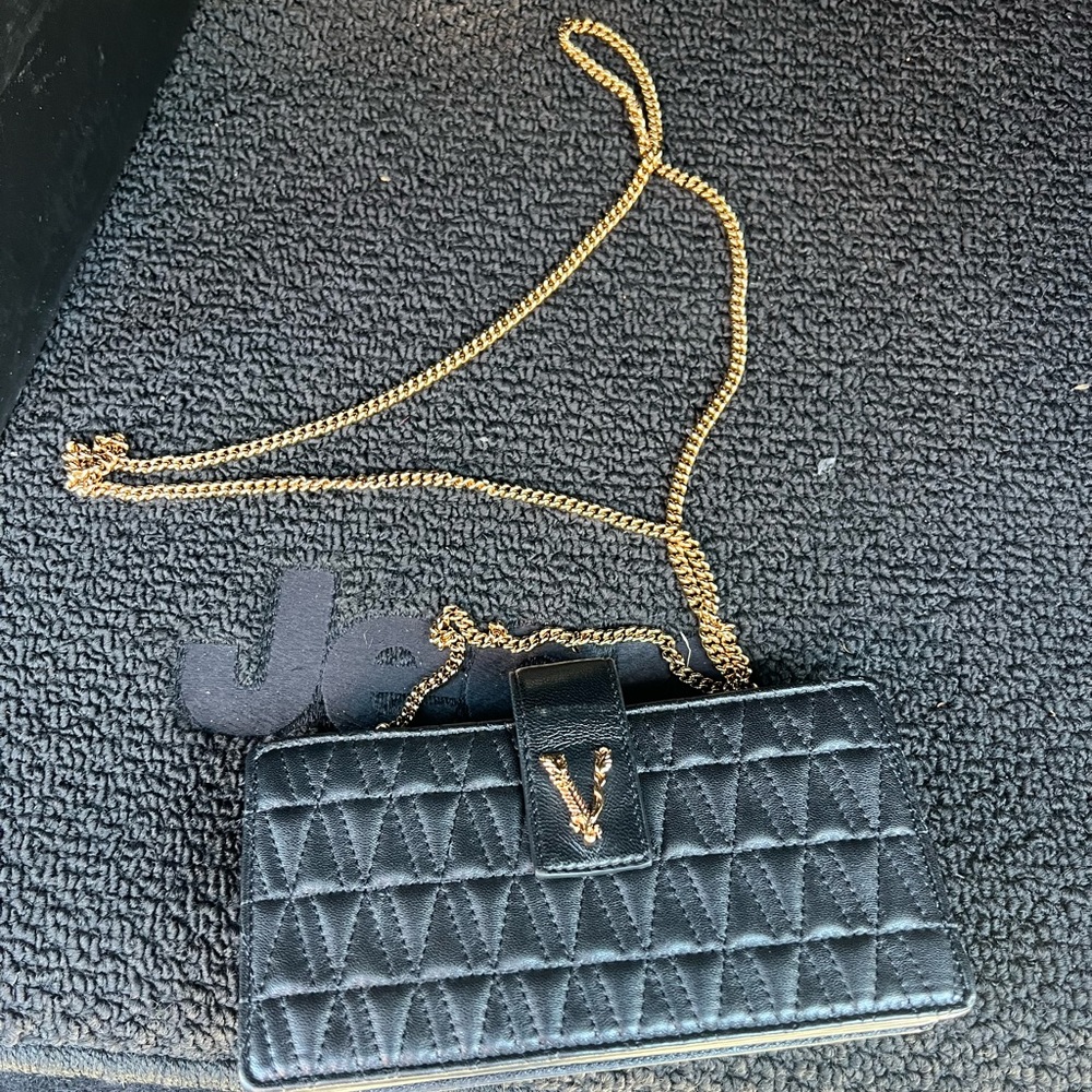 Versace Quilted Crossbody Clutch- 100% Authenticated